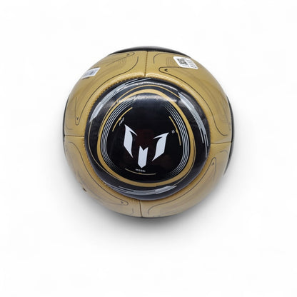 Balón de Fútbol Adidas Messi F50 Dorado y Negro