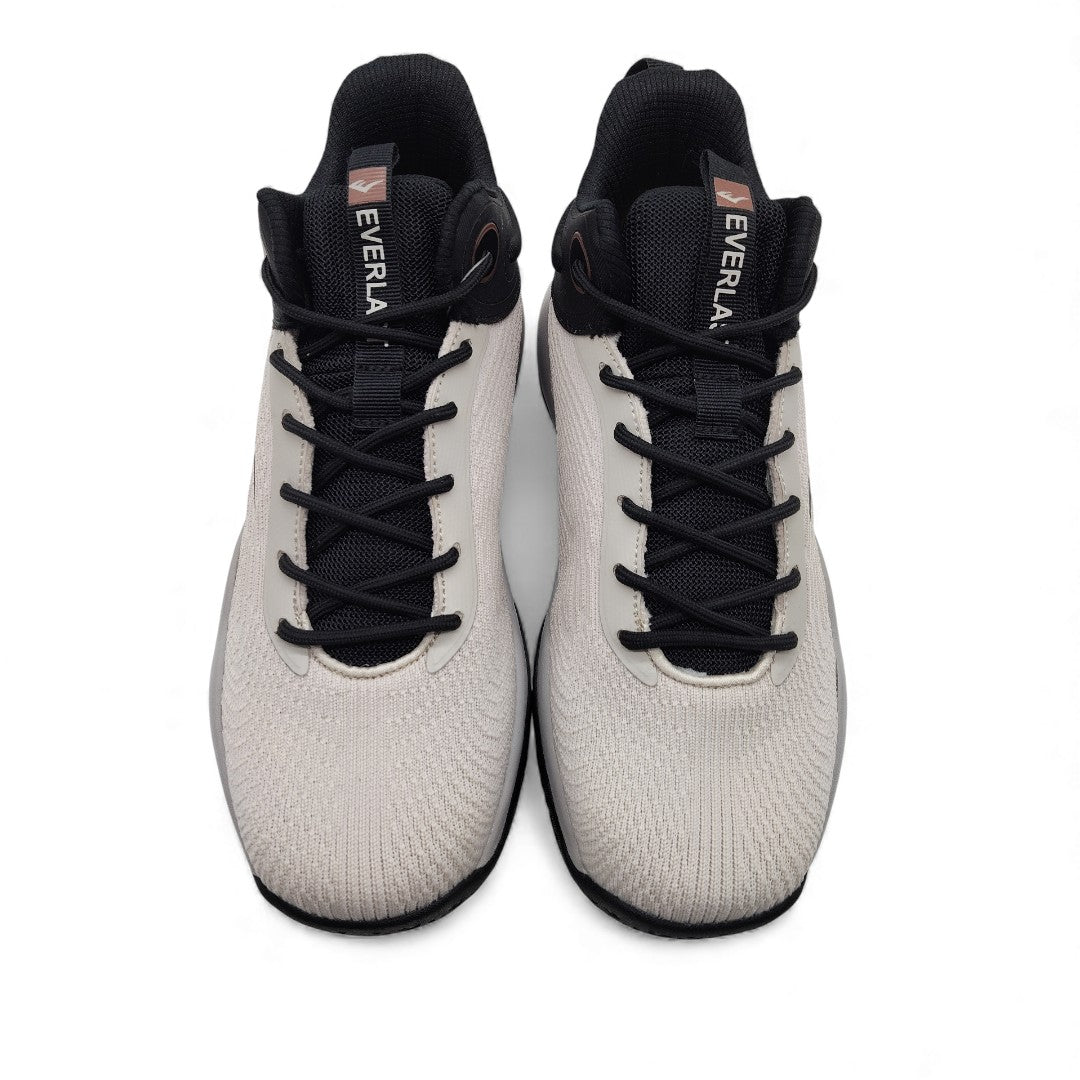 Tenis Basketball Everlast Hombre Blanco y Negro con Suela de Amortiguación
